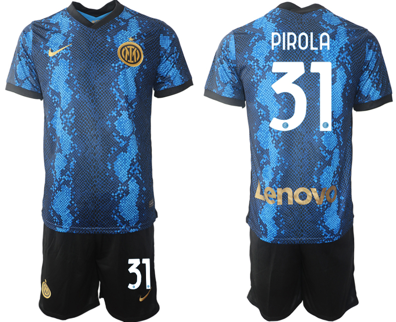 Men 2021-2022 Club Inter Milan home blue #31 Nike Soccer Jersey->inter milan jersey->Soccer Club Jersey